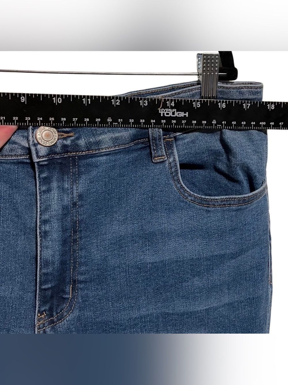 Vervet High Rise Skinny Jeans Women’s Plus Size Light Wash Stretch Denim SIZE 16 - Picture 6 of 11